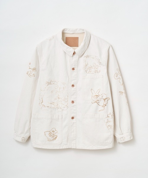 TROVE（トローヴ）の「TROVE x SHINSUKE KAWAHARA / DENIM JKT（デニムジャケット・メンズ・インディゴブルー/キナリ・1/3）」の16枚目の写真