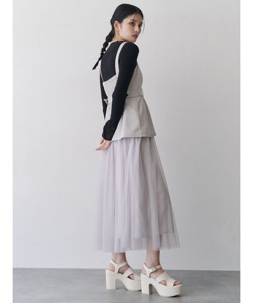 MURUA ムルーア　プラットフォームカットワークサンダル　厚底 MURUA ムルーア プラットフォームカットワークサンダル 厚底