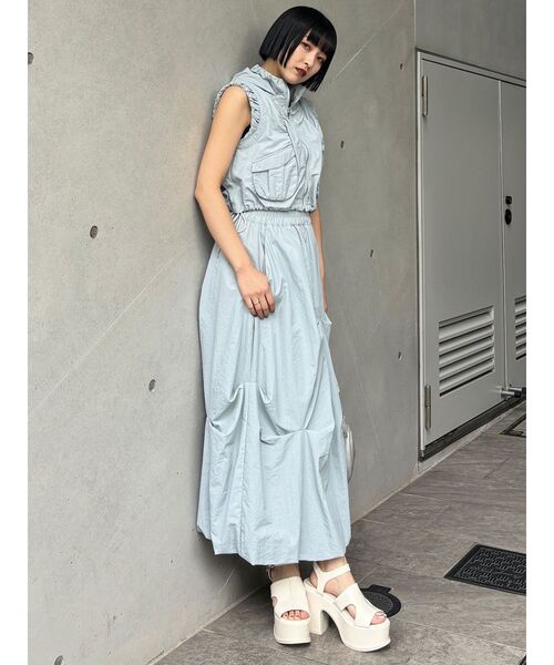 MURUA ムルーア　プラットフォームカットワークサンダル　厚底 セール】プラットフォームカットワークサンダル（サンダル