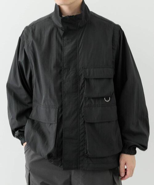 ITEMS URBANRESEARCH(アイテムズ アーバンリサーチ)の「『セットアップ対応』スーパーライトナイロン2wayブルゾン(ブルゾン・メンズ・ブラック/チャコールグレー・MEDIUM/LARGE)」の11枚目の写真