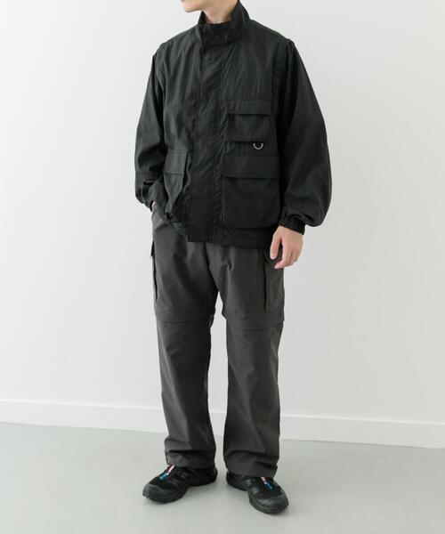 ITEMS URBANRESEARCH(アイテムズ アーバンリサーチ)の「『セットアップ対応』スーパーライトナイロン2wayブルゾン(ブルゾン・メンズ・ブラック/チャコールグレー・MEDIUM/LARGE)」の12枚目の写真