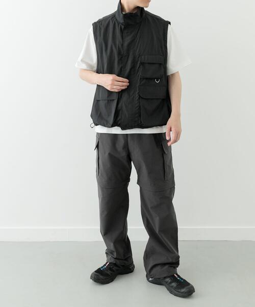 ITEMS URBANRESEARCH(アイテムズ アーバンリサーチ)の「『セットアップ対応』スーパーライトナイロン2wayブルゾン(ブルゾン・メンズ・ブラック/チャコールグレー・MEDIUM/LARGE)」の15枚目の写真