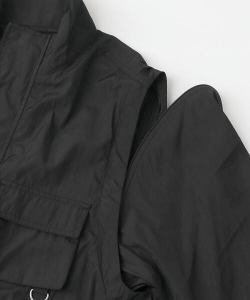 ITEMS URBANRESEARCH(アイテムズ アーバンリサーチ)の「『セットアップ対応』スーパーライトナイロン2wayブルゾン(ブルゾン・メンズ・ブラック/チャコールグレー・MEDIUM/LARGE)」の18枚目の写真