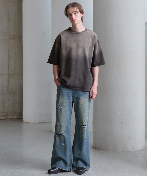 CLEL（クレイル）の「【CLEL】High Vintage Design Basic Short Sleeve T-shirt/ハイヴィンテージデザイン ベーシック半袖Tシャツ（Tシャツ/カットソー・メンズ・ホワイト系/グレー系/ブラック系/ブラック系1/グレー系1/ワイン系・XS/S/M/L）」の7枚目の写真