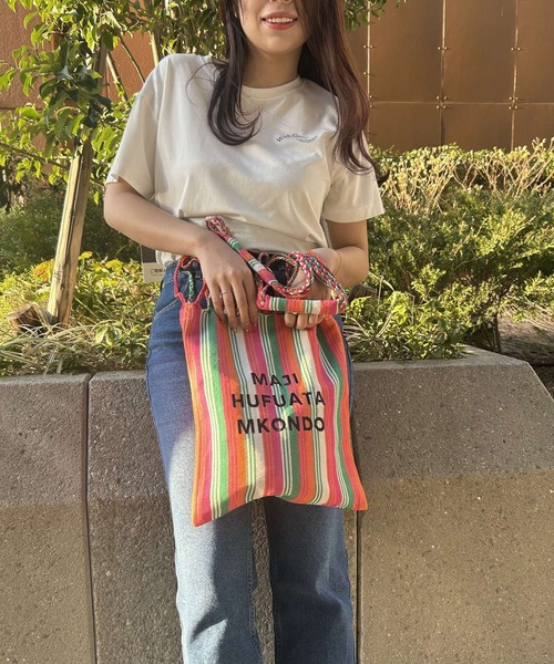 BAYFLOW（ベイフロー）の「【ASANTE SANA】ハンモックバッグ（トートバッグ・レディース・ピンク/パープル/イエロー・0）」の6枚目の写真