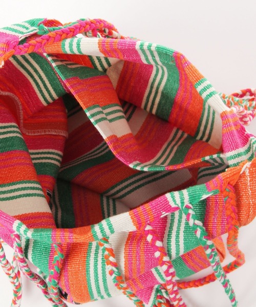 BAYFLOW（ベイフロー）の「【ASANTE SANA】ハンモックバッグ（トートバッグ・レディース・ピンク/パープル/イエロー・0）」の16枚目の写真