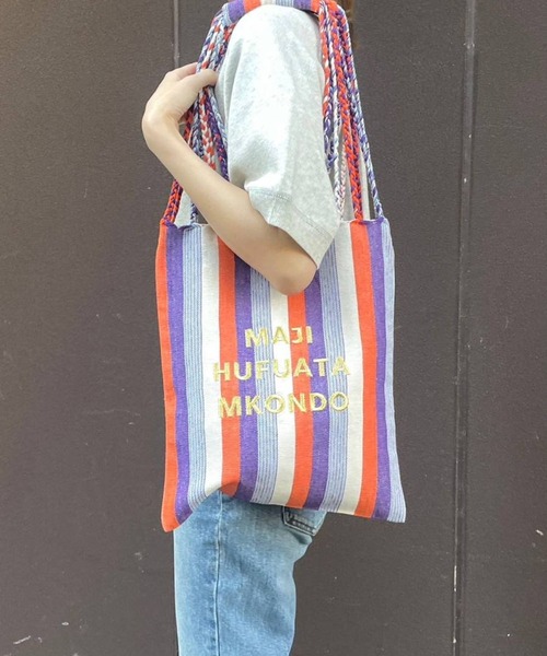 BAYFLOW（ベイフロー）の「【ASANTE SANA】ハンモックバッグ（トートバッグ・レディース・ピンク/パープル/イエロー・0）」の21枚目の写真