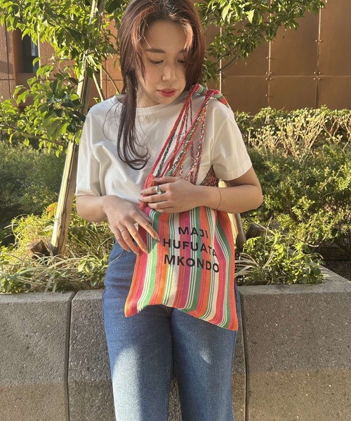 BAYFLOW（ベイフロー）の「【ASANTE SANA】ハンモックバッグ（トートバッグ・レディース・ピンク/パープル/イエロー・0）」の19枚目の写真