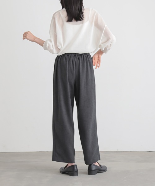 for/c（フォーシー）の「サマーツイードウエスト釦パンツ【サスティナブル】（その他パンツ・レディース・アイボリー/チャコールグレー・PM/TM/LL/M/L）」の18枚目の写真