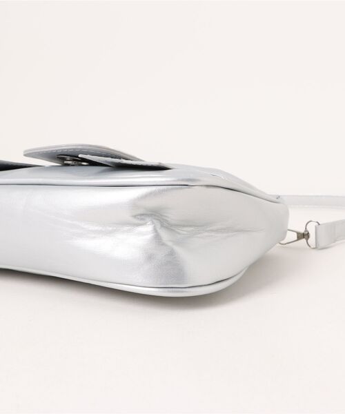 UP START(アップスタート)の「【LAMPOON】リボンバッグ(ショルダーバッグ・レディース・シルバー/ホワイト/ブラック・FREE)」の11枚目の写真