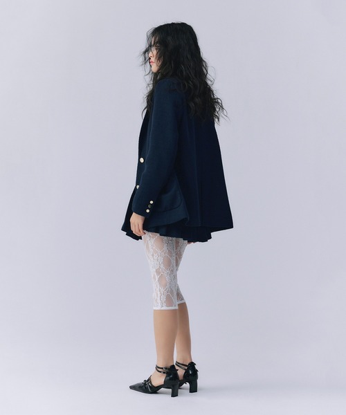 EIMY ISTOIRE（エイミーイストワール）の「ツイードテーラードジャケット（テーラードジャケット・レディース・キャメル/ネイビー/イエロー・F）」の4枚目の写真