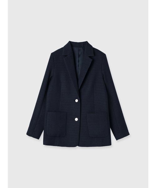 EIMY ISTOIRE（エイミーイストワール）の「ツイードテーラードジャケット（テーラードジャケット・レディース・キャメル/ネイビー/イエロー・F）」の15枚目の写真