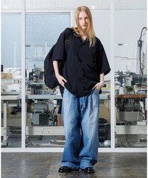 VOAAOV（ヴォアーブ）の「VOAAOV ボックスショートシャツ blue