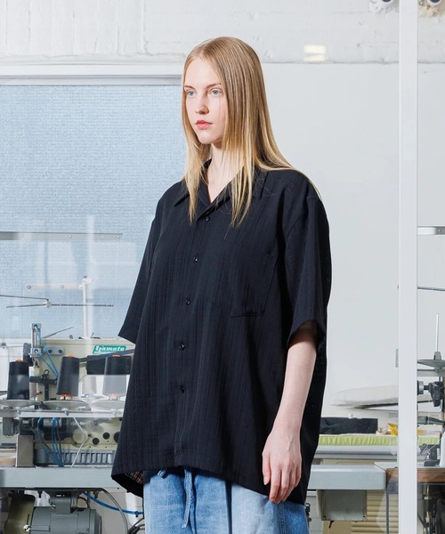 VOAAOV(ヴォアーブ)の「【VOAAOV】 MELANGE RANDOM CHECK Short Sleeve Shirt(シャツ/ブラウス・メンズ・ブラック/オフホワイト/グレー/ブラウン・2/1)」の6枚目の写真