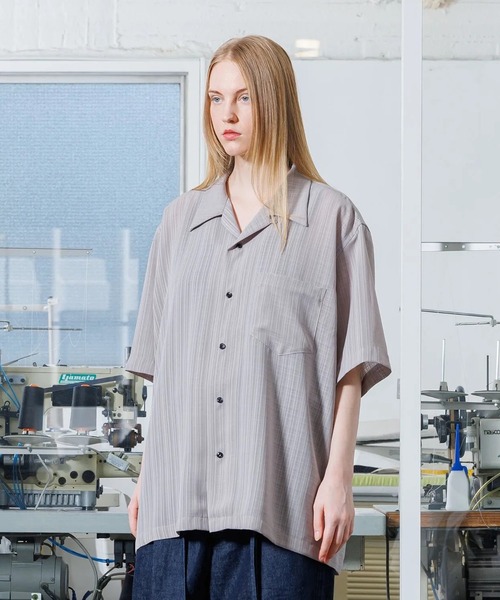 VOAAOV(ヴォアーブ)の「【VOAAOV】 MELANGE RANDOM CHECK Short Sleeve Shirt(シャツ/ブラウス・メンズ・ブラック/オフホワイト/グレー/ブラウン・2/1)」の9枚目の写真