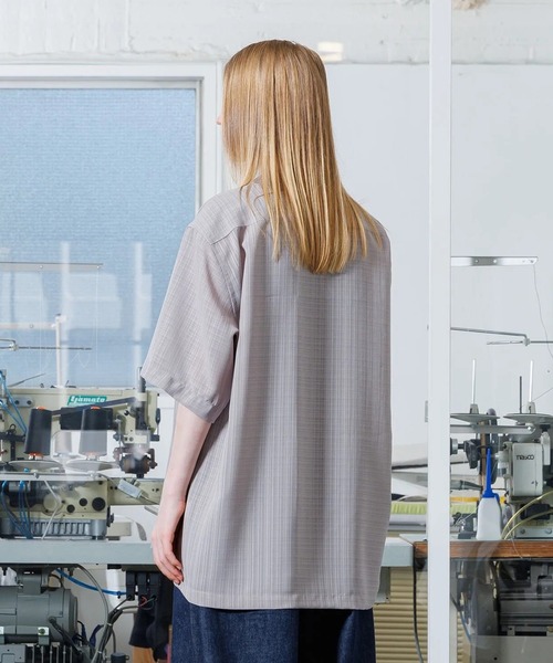 VOAAOV(ヴォアーブ)の「【VOAAOV】 MELANGE RANDOM CHECK Short Sleeve Shirt(シャツ/ブラウス・メンズ・ブラック/オフホワイト/グレー/ブラウン・2/1)」の10枚目の写真