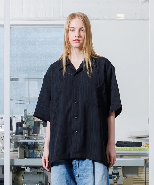 VOAAOV(ヴォアーブ)の「【VOAAOV】 MELANGE RANDOM CHECK Short Sleeve Shirt(シャツ/ブラウス・メンズ・ブラック/オフホワイト/グレー/ブラウン・2/1)」の5枚目の写真