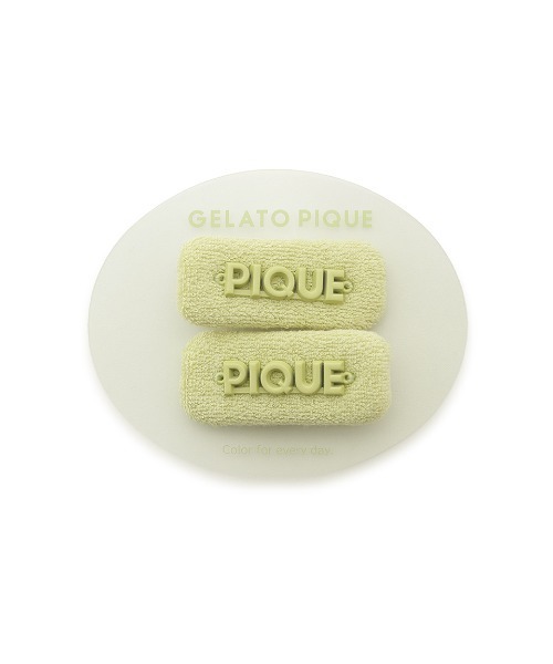 gelato pique(ジェラートピケ)の「カラバリパイルヘアクリップ(バレッタ/ヘアクリップ・レディース・ブルー/グリーン/ピンク/イエロー/ネイビー・FREE)」の2枚目の写真