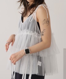 ROOPTOKYO（ループトウキョウ）の「Sheer Gather Bustier / シアー素材 ギャザービスチェ（その他トップス）」