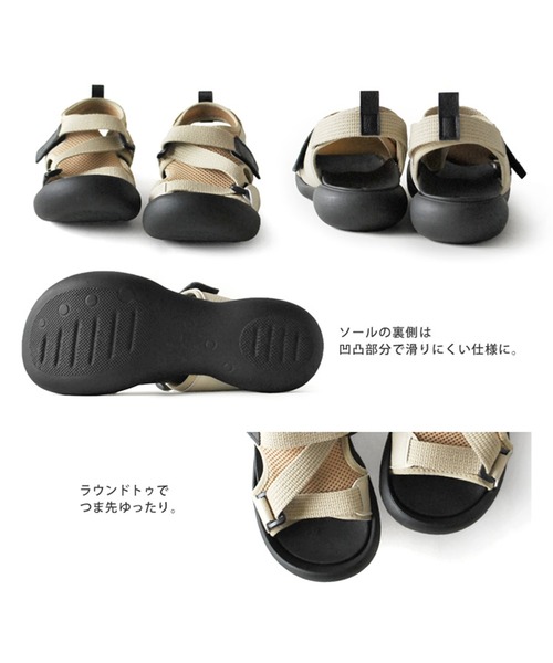 RegettaCanoe CJFD5370 メッシュスポーツサンダル（サンダル