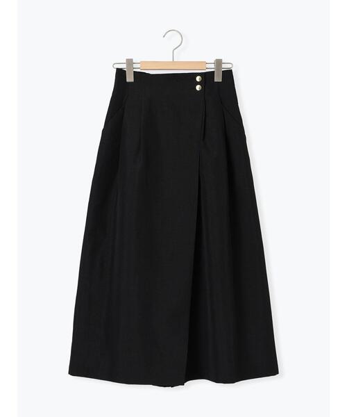 Te chichi TERRASSE（テチチテラス）の「麻調ボタンスカーチョ（その他パンツ・レディース・ブラック/ブルー/ベージュ・F）」の15枚目の写真