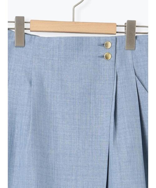 Te chichi TERRASSE（テチチテラス）の「麻調ボタンスカーチョ（その他パンツ・レディース・ブラック/ブルー/ベージュ・F）」の19枚目の写真