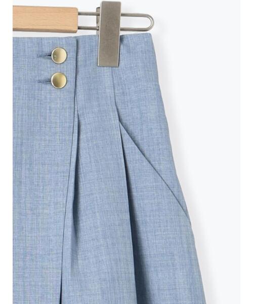 Te chichi TERRASSE（テチチテラス）の「麻調ボタンスカーチョ（その他パンツ・レディース・ブラック/ブルー/ベージュ・F）」の20枚目の写真