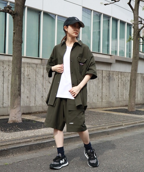 GERRY(ジェリー)の「【GERRY/ジェリー】 接触冷感 ナイロンタスラン 半袖シャツ(シャツ/ブラウス・メンズ・ブラック/カーキ/グレイッシュベージュ/ブラウン・LL/M/L)」の19枚目の写真