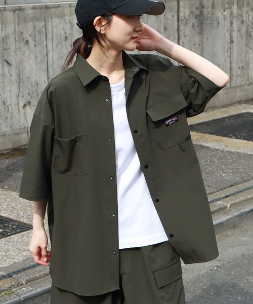 GERRY(ジェリー)の「【GERRY/ジェリー】 接触冷感 ナイロンタスラン 半袖シャツ(シャツ/ブラウス・メンズ・ブラック/カーキ/グレイッシュベージュ/ブラウン・LL/M/L)」の16枚目の写真