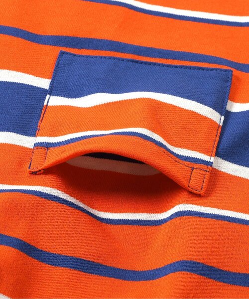 BREEZE（ブリーズ）の「【B NEW JACK】マルチボーダー半袖Tシャツ_ジュニア対応（Tシャツ/カットソー・キッズ・ブラウン/オレンジ/イエロー・90/100/110/120/130/140/150/160）」の11枚目の写真