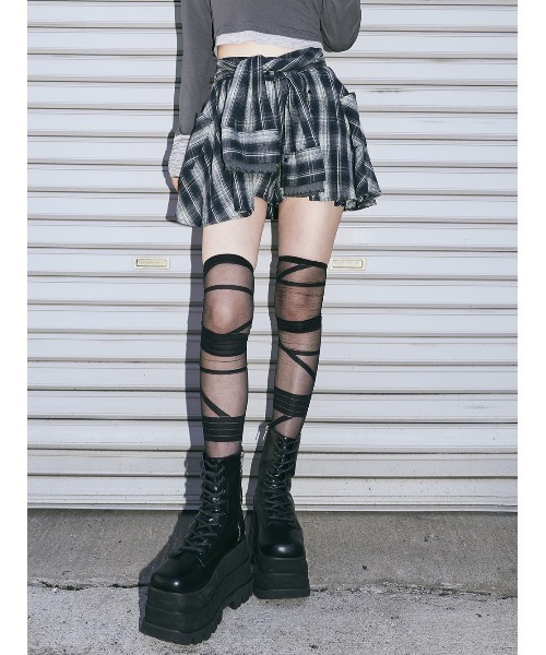 Darich♡レイヤードチェックショートパンツ (FL・BRN) レイヤードチェックショートパンツ – Darich (ダーリッチ)