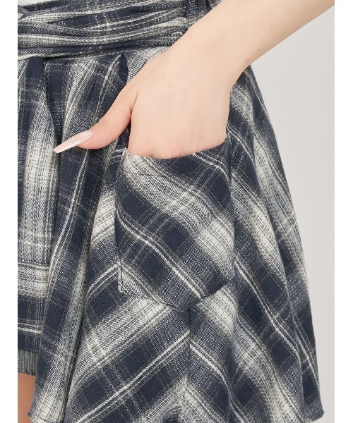 レイヤードチェックショートパンツ（その他パンツ）｜Darich