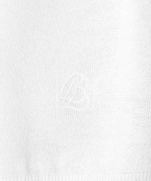 BLUE LABEL CRESTBRIDGE（ブルーレーベルクレストブリッジ）の「シアーニットカーディガン（カーディガン/ボレロ・レディース・ブラック/オフホワイト・38）」の7枚目の写真