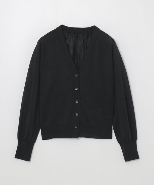 BLUE LABEL CRESTBRIDGE（ブルーレーベルクレストブリッジ）の「シアーニットカーディガン（カーディガン/ボレロ・レディース・ブラック/オフホワイト・38）」の14枚目の写真