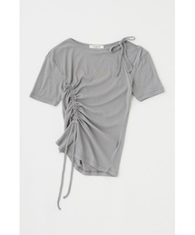 MOUSSY | ONE SHOULDER TIED NECK Tシャツ(Tシャツ/カットソー)