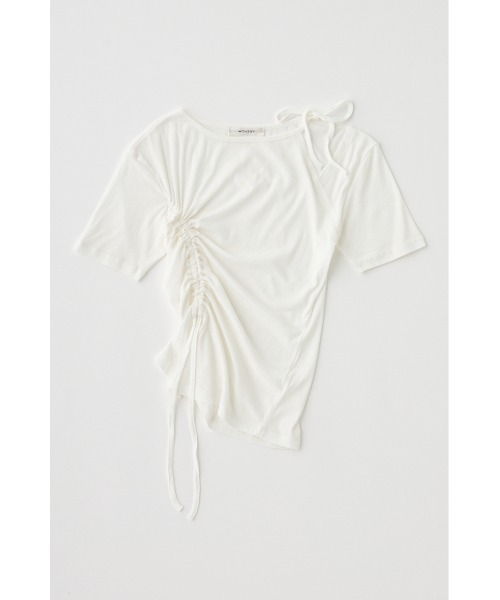 【M_】OC TULLE LONG TEE 24AW ホワイト 新品 マウジー MOUSSY（マウジー）の「MOUSSY GIRL Tシャツ（Tシャツ
