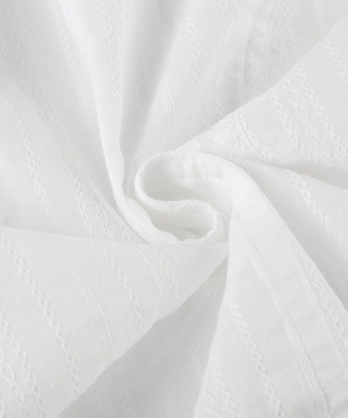 almo（アルモ）の「【LAMPOON】ストライプタイトシャツ（シャツ/ブラウス・レディース・ホワイト・SMALL/MEDIUM/LARGE）」の5枚目の写真