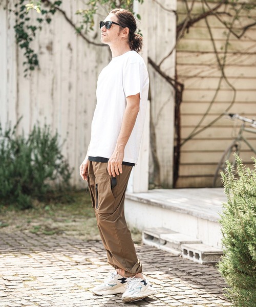 CAMBIO（カンビオ）の「mt9754- ライトオンスベーシックTシャツ（Tシャツ/カットソー・メンズ・ホワイト/ブラック/ネイビー/ヘザーグレー/チャコール・S/M/L/XL）」の9枚目の写真