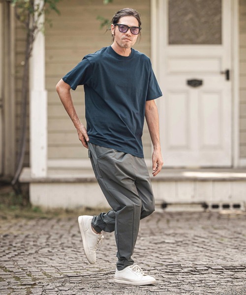 CAMBIO（カンビオ）の「mt9754- ライトオンスベーシックTシャツ（Tシャツ/カットソー・メンズ・ホワイト/ブラック/ネイビー/ヘザーグレー/チャコール・S/M/L/XL）」の22枚目の写真