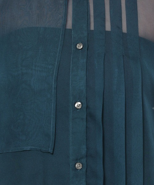 HARE(ハレ)の「シアープリーツシャツ(HARE)(シャツ/ブラウス・レディース・パープル/ホワイト/ブラック/ブルー/オレンジ・FREE)」の15枚目の写真