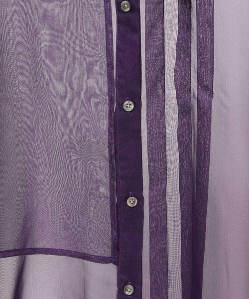 HARE(ハレ)の「シアープリーツシャツ(HARE)(シャツ/ブラウス・レディース・パープル/ホワイト/ブラック/ブルー/オレンジ・FREE)」の16枚目の写真