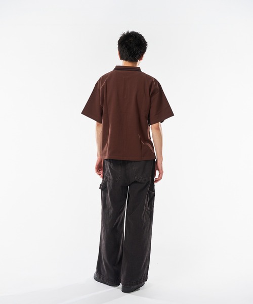 kutir（クティール）の「VINTAGE LIKE OVER DYE PAINTER BAGGY DENIM／ヴィンテージライクオーバーダイペインターバギーデニム（デニムパンツ・メンズ・ブラック/カーキ/グレー/インディゴブルー・MEDIUM/LARGE/SMALL）」の10枚目の写真