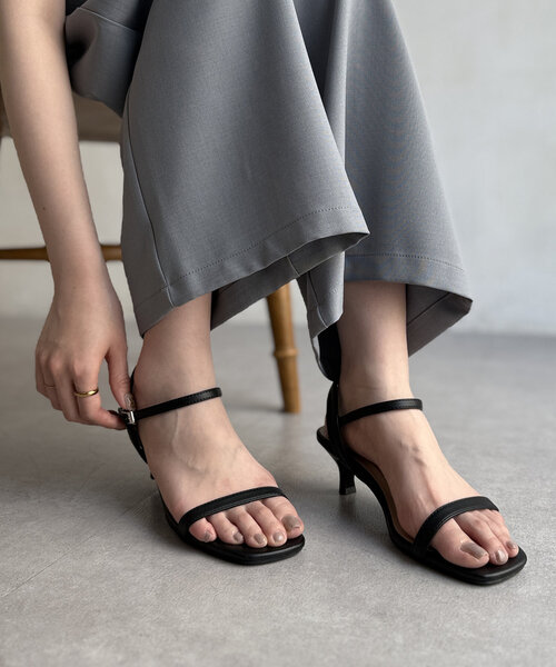 Chez toi（シェトワ）の「キャシャストラップピンヒール（サンダル・レディース・ゴールド/ブラック/シルバー・SMALL/MEDIUM/LARGE）」の12枚目の写真