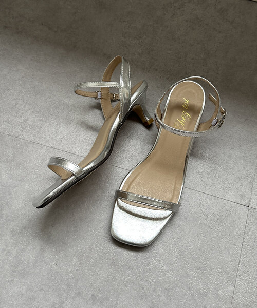 Chez toi（シェトワ）の「キャシャストラップピンヒール（サンダル・レディース・ゴールド/ブラック/シルバー・SMALL/MEDIUM/LARGE）」の16枚目の写真