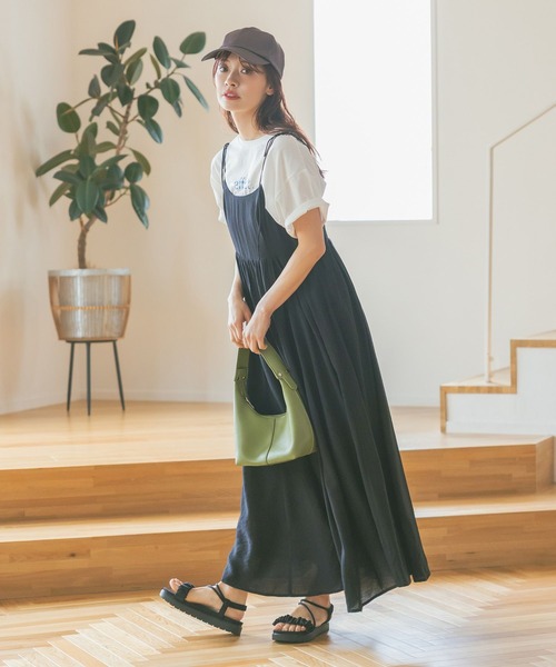 mysty woman（ミスティウーマン）の「ダブルロゴプリントTシャツ　491006（Tシャツ/カットソー・レディース・ブラック/オフホワイト/グレー・FREE）」の6枚目の写真