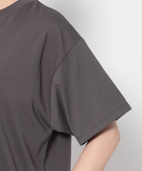 mysty woman（ミスティウーマン）の「ダブルロゴプリントTシャツ　491006（Tシャツ/カットソー・レディース・ブラック/オフホワイト/グレー・FREE）」の13枚目の写真