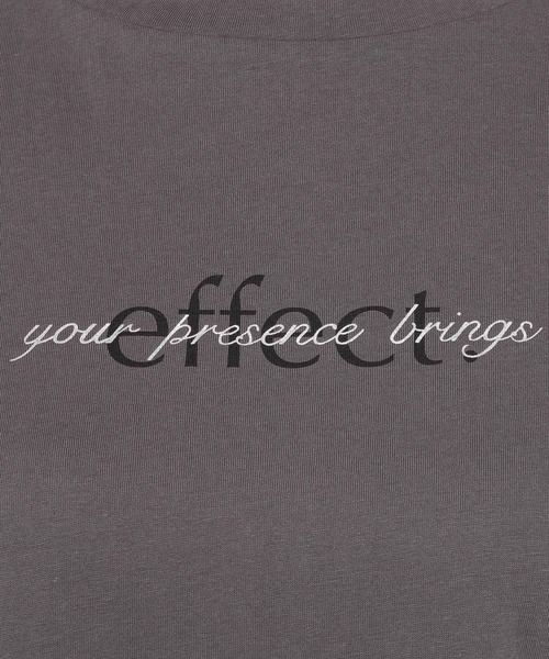 mysty woman（ミスティウーマン）の「ダブルロゴプリントTシャツ　491006（Tシャツ/カットソー・レディース・ブラック/オフホワイト/グレー・FREE）」の18枚目の写真