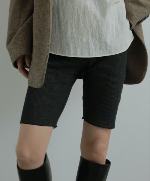 セール】Rib Biker Pants（デニムパンツ）｜anuke（アンヌーク）の