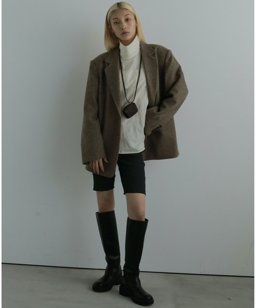 セール】Rib Biker Pants（デニムパンツ）｜anuke（アンヌーク）の