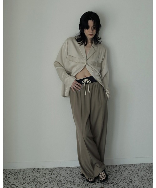 セール】Rib Biker Pants（デニムパンツ）｜anuke（アンヌーク）の